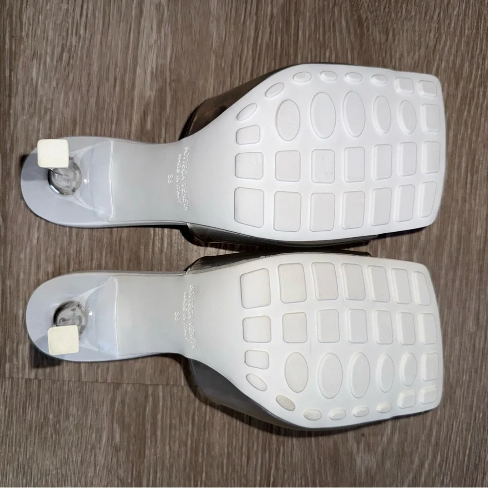 Bottega Veneta Clear and White Heels - Picture 5 of 8